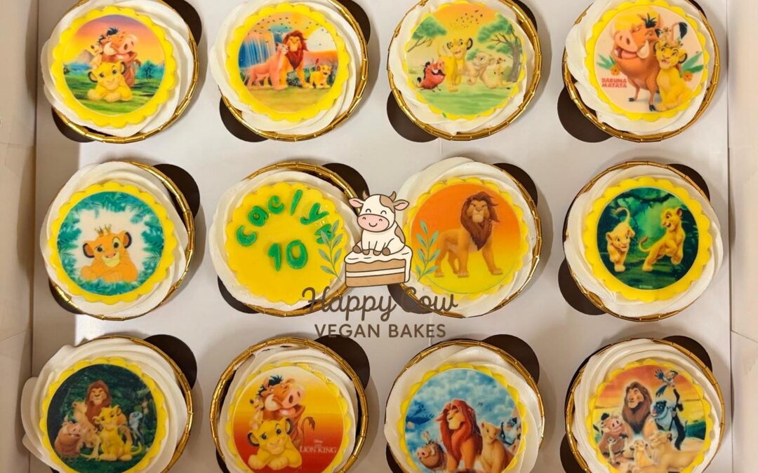 Gluten-free, Vegan Lemon Sponge with Swirls Lemon Buttercream Cup Cakes